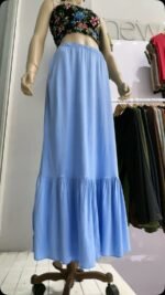 CURVA POLLERA DE LINO LISO