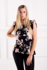 CURVA BLUSA CASSIE LINO ESTAMPADO