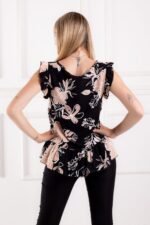 CURVA BLUSA CASSIE LINO ESTAMPADO - Imagen 3