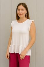 CURVA BLUSA CASSIE LINO LISO