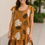 CURVA VESTIDO ATENA ESTAMPADO LINO