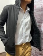 CURVA CAMPERA JERSEY CON PIEL HOMBRE ( Art. Moscú ) - Imagen 3