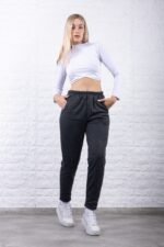 CURVA PANTALON DAMA JERSEY C/ PIEL ( Art. Nevada )