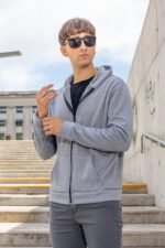 CURVA CAMPERA JERSEY CON PIEL HOMBRE ( Art. Moscú )