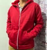 CURVA CAMPERA JERSEY CON PIEL HOMBRE ( Art. Moscú ) - Imagen 2