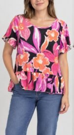 CURVA REMERA  DE LINO (Art. NORA)