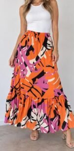 CURVA POLLERA LINO ESTAMPADO DEL 2 AL 6