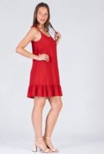 CURVA VESTIDO CORTO LINO LISO del 2 al 8 (Art. ASIA)